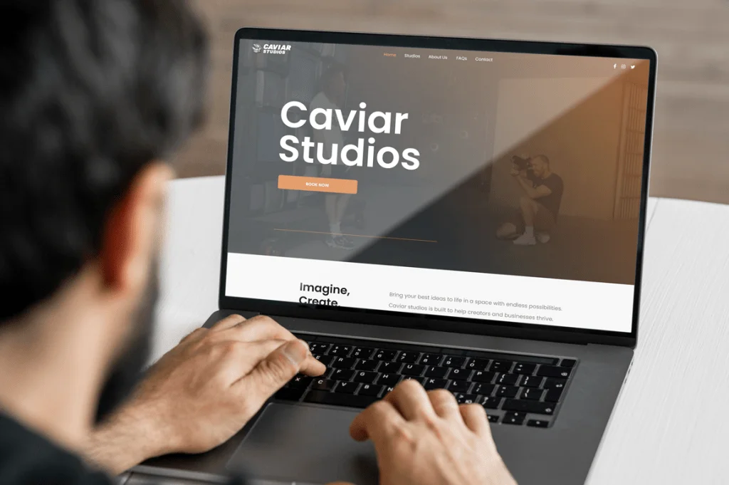 Caviar Studios Virtual Studio Website thumbnail